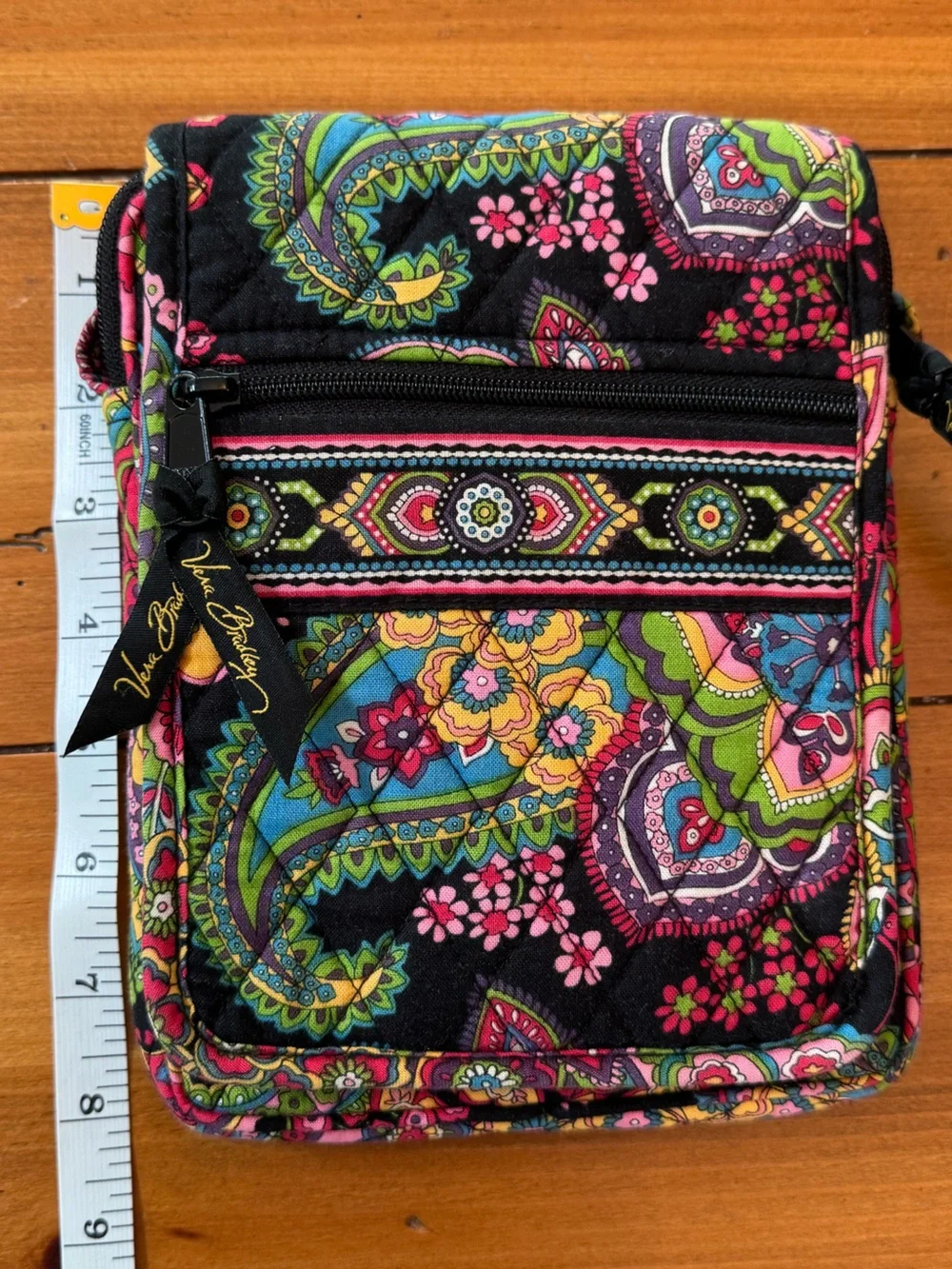 EUC 🌻Vera Bradley Midnight Paisley Mini Hipster Crossbody🪻